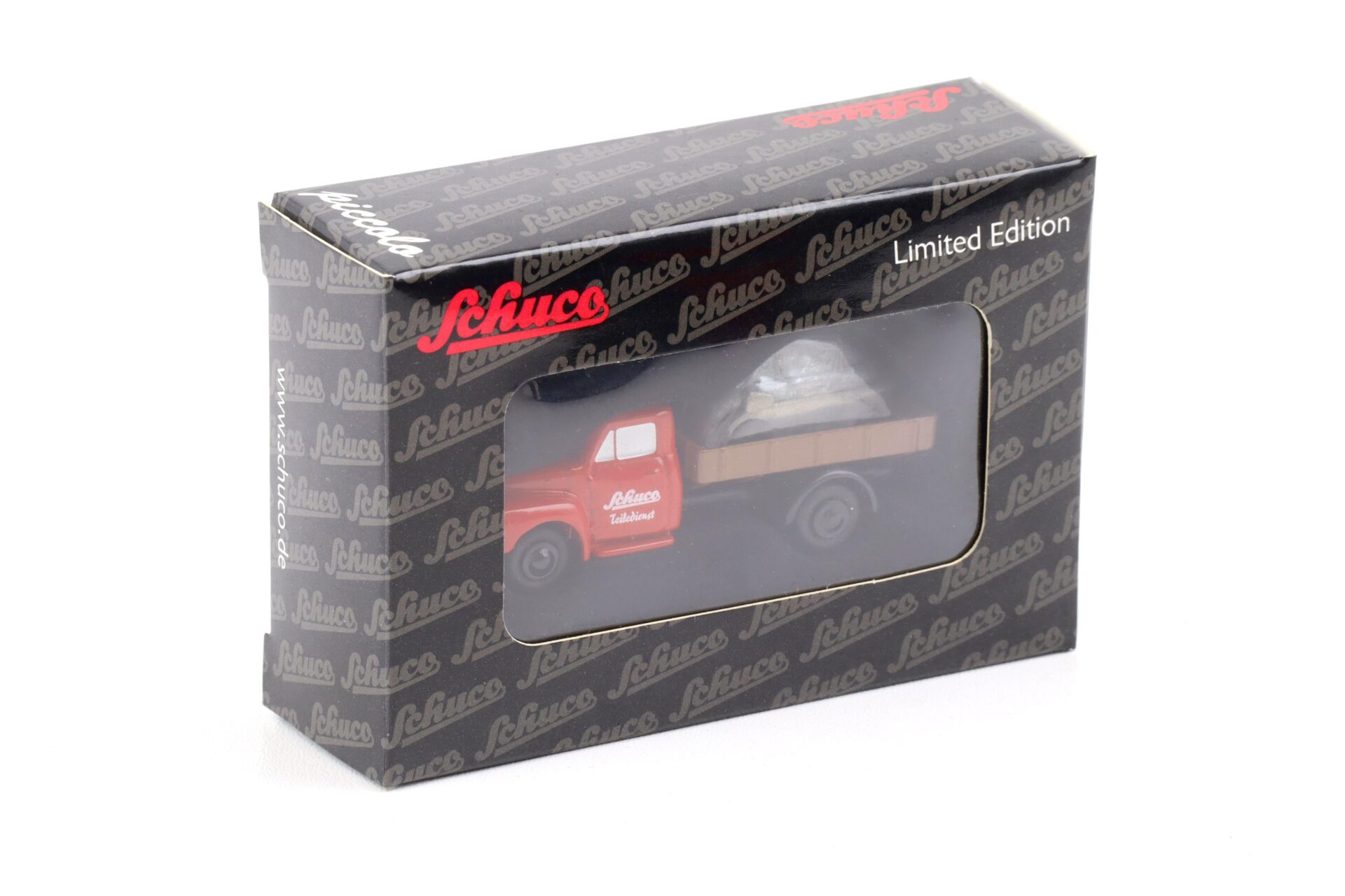 Schuco Piccolo Opel Blitz Pritsche mit BMW Isetta Karosserie Teiledienst red