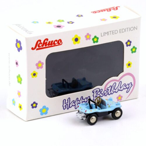 Schuco Piccolo VW Beach Buggy Happy Birthday 2016 blue