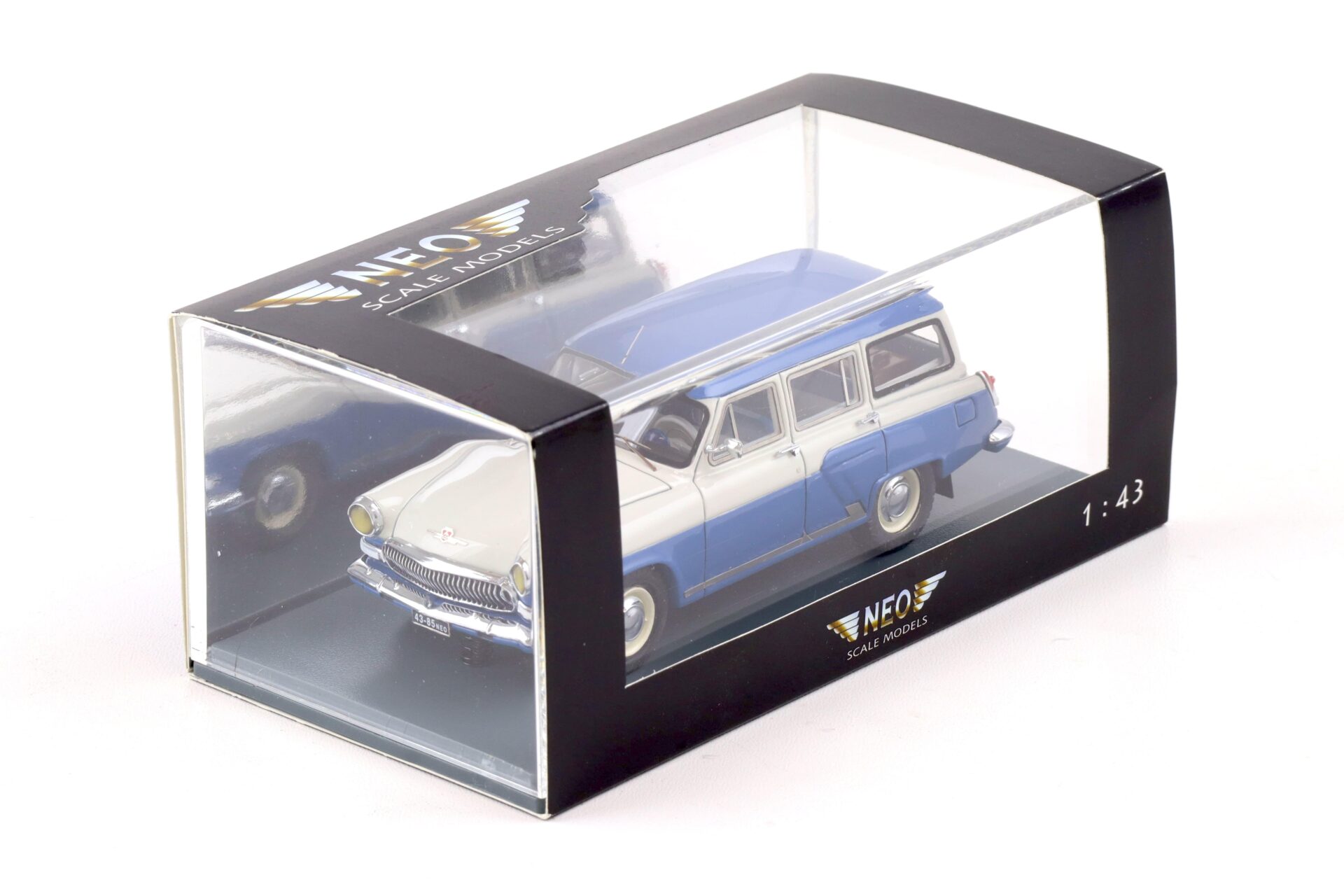 1:43 NEO GAZ Volga M22 Kombi blue/ beige 1960