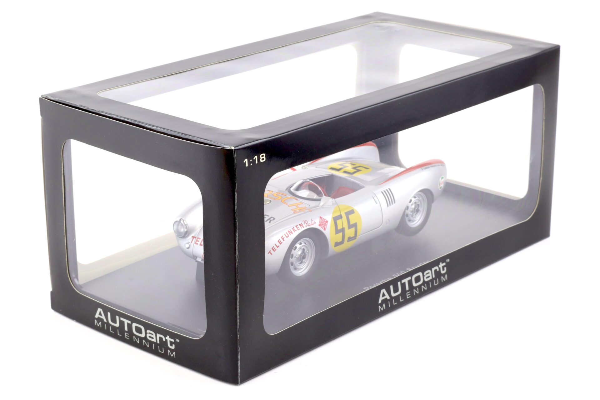 1:18 AUTOart Porsche 550 Spyder Panamericana 1954 silver #55