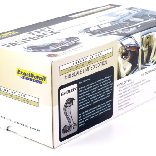 1:18 Exact Detail 1968 Shelby GT500 Super Fast Fastback green/ white stripes