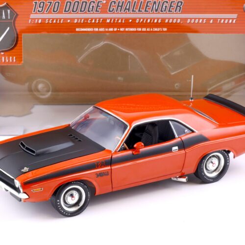 1:18 Highway61 Dodge Challenger T/A 340 Six Pak Coupe 1970 orange metallic