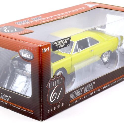 1:18 Highway61 Dodge Dart Superstock Coupe 1968 light green-yellow