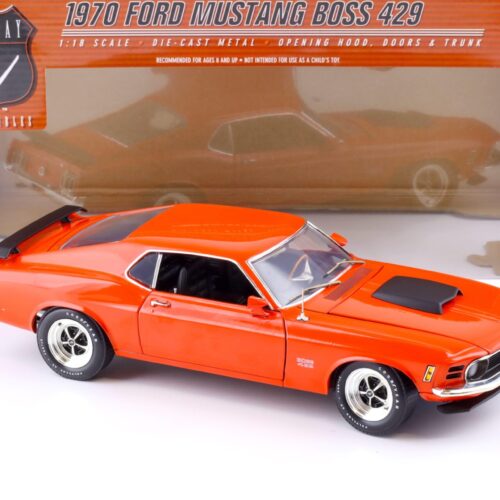 1:18 Highway61 Ford Mustang Boss 429 Coupe 1970 orange-red