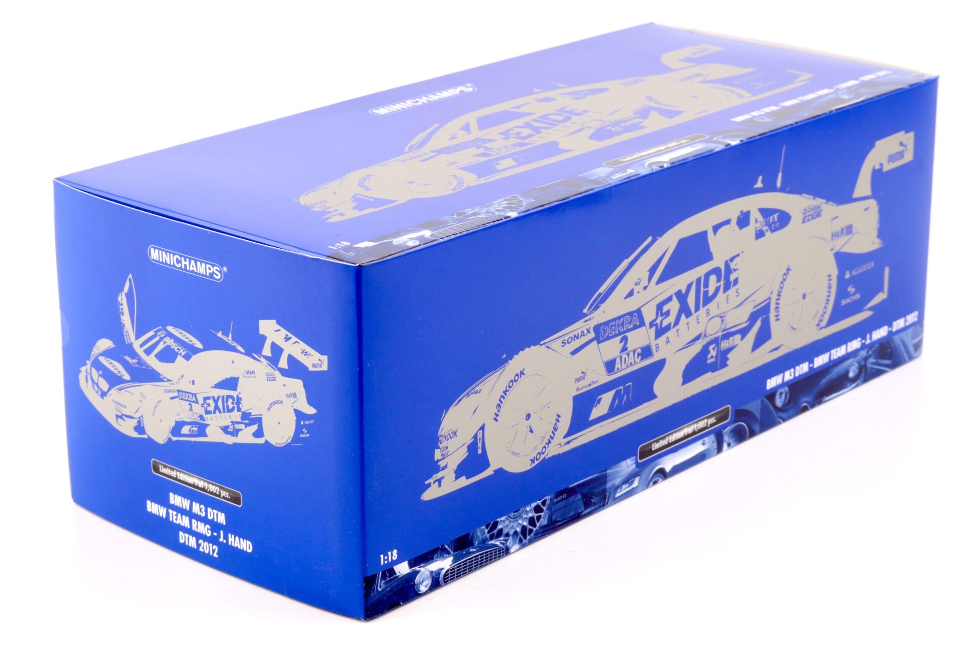 1:18 Minichamps BMW M3 E92 DTM BMW Team RMG J.Hand DTM 2012 Exide #2