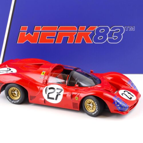 1:18 WERK83 Ferrari 330 P3 Spyder 24h Le Mans 1966 Ginther/ Rodriguez #27 red