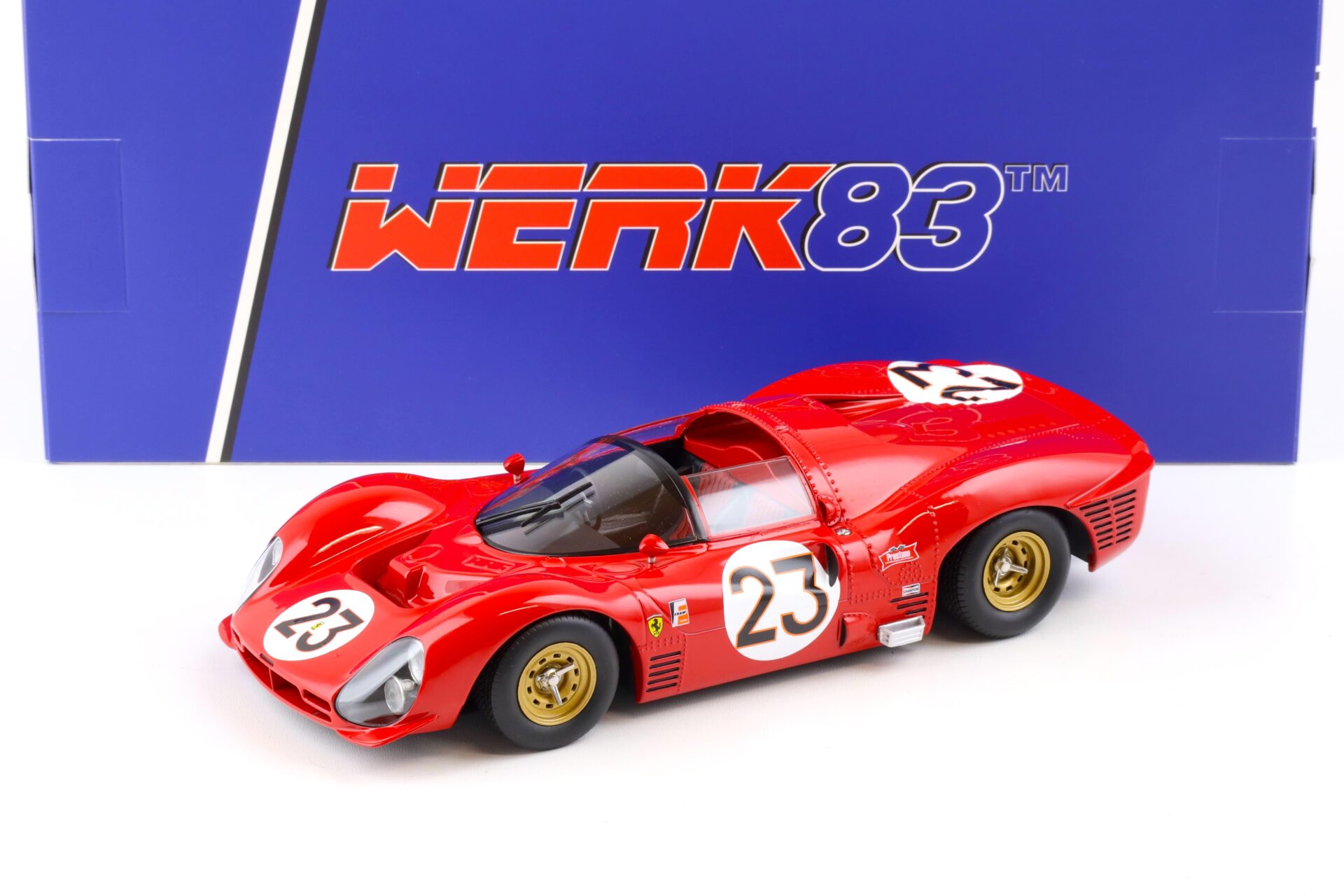 1:18 WERK83 Ferrari 330 P3 Spyder Winner 24h Daytona 1967 Bandini/ Amon #23 red