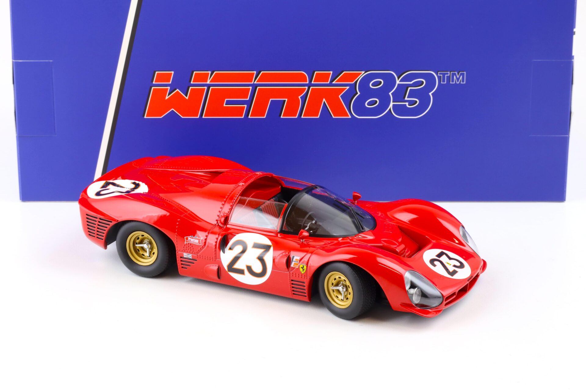 1:18 WERK83 Ferrari 330 P3 Spyder Winner 24h Daytona 1967 Bandini/ Amon #23 red