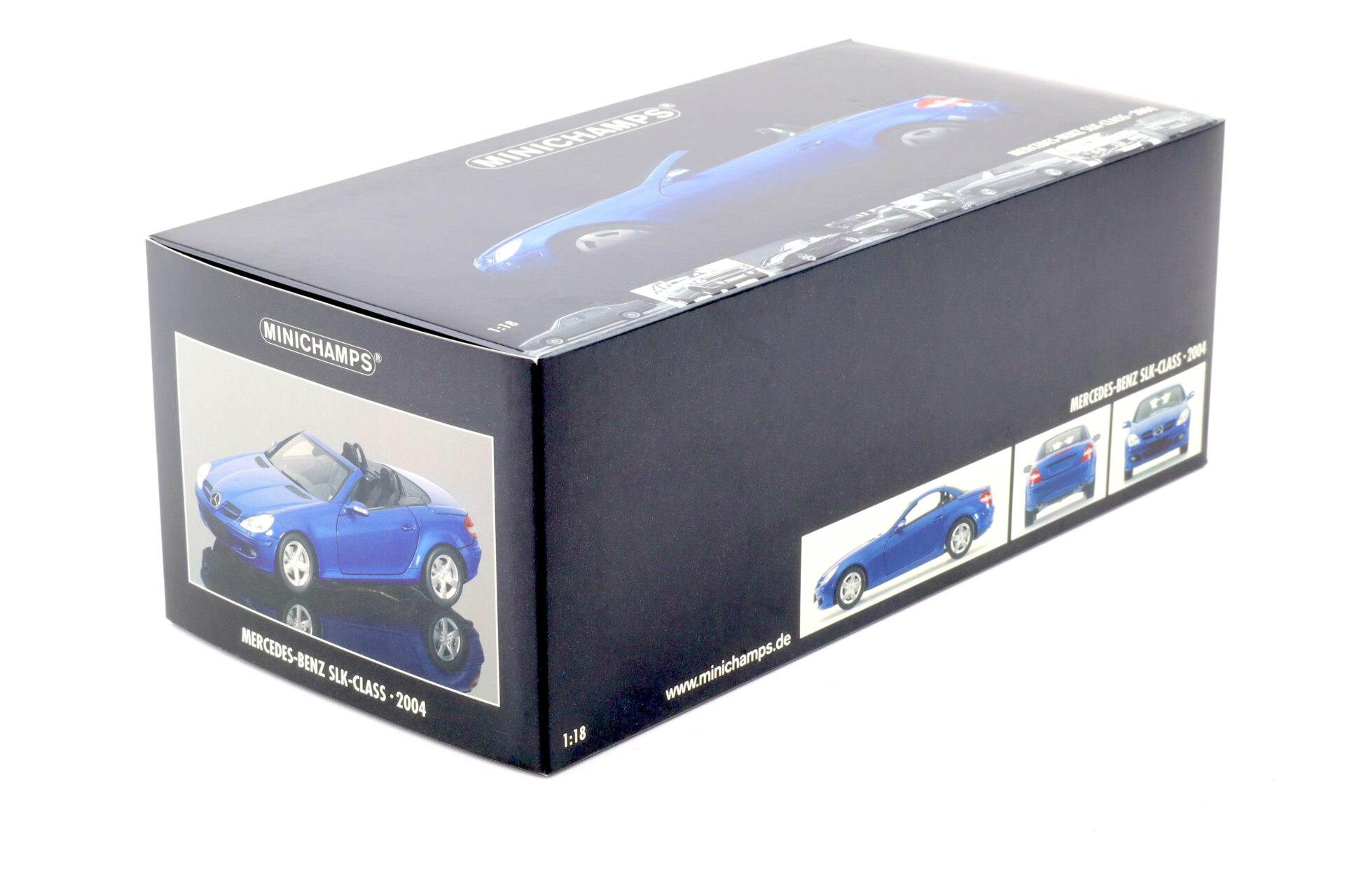 1:18 Minichamps Mercedes SLK Convertible R171 with movable roof 2004 blue metallic