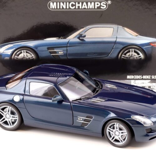 1:18 Minichamps Mercedes SLS AMG Coupe 2010 blue metallic