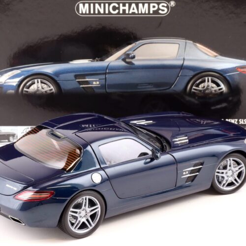 1:18 Minichamps Mercedes SLS AMG Coupe 2010 blue metallic