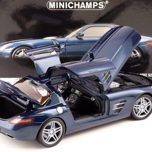 1:18 Minichamps Mercedes SLS AMG Coupe 2010 blue metallic