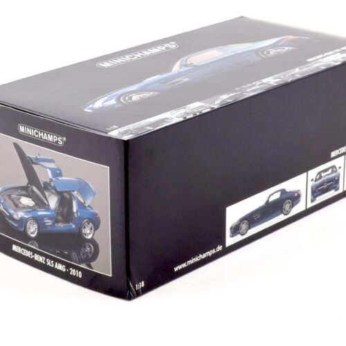 1:18 Minichamps Mercedes SLS AMG Coupe 2010 blue metallic