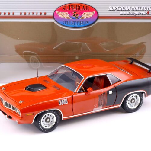 1:18 Highway61 Supercar 1971 Plymouth Hemi Cuda 426 Coupe orange 50249A