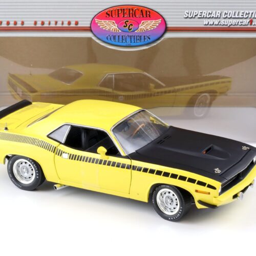 1:18 Highway61 Supercar 1970 Plymouth Cuda Barracuda AAR Coupe yellow 50229