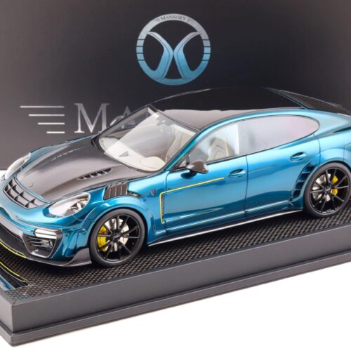 1:18 Motorhelix Porsche Panamera Mansory 2019 blue/ Carbon MY18-PABE