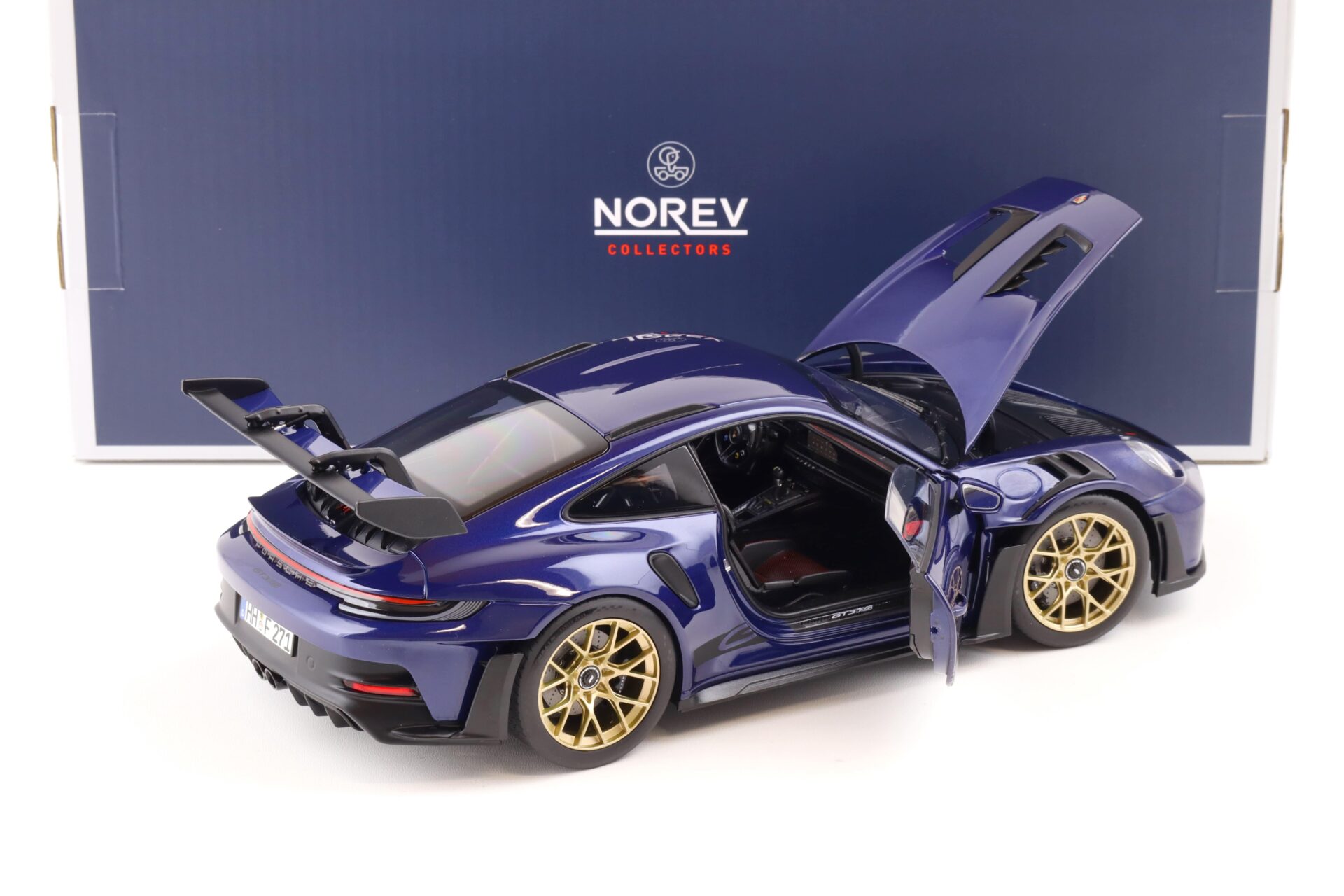 1:18 Norev Porsche 911 (992) GT3 RS Coupe 2022 Gentian blue metallic 187363