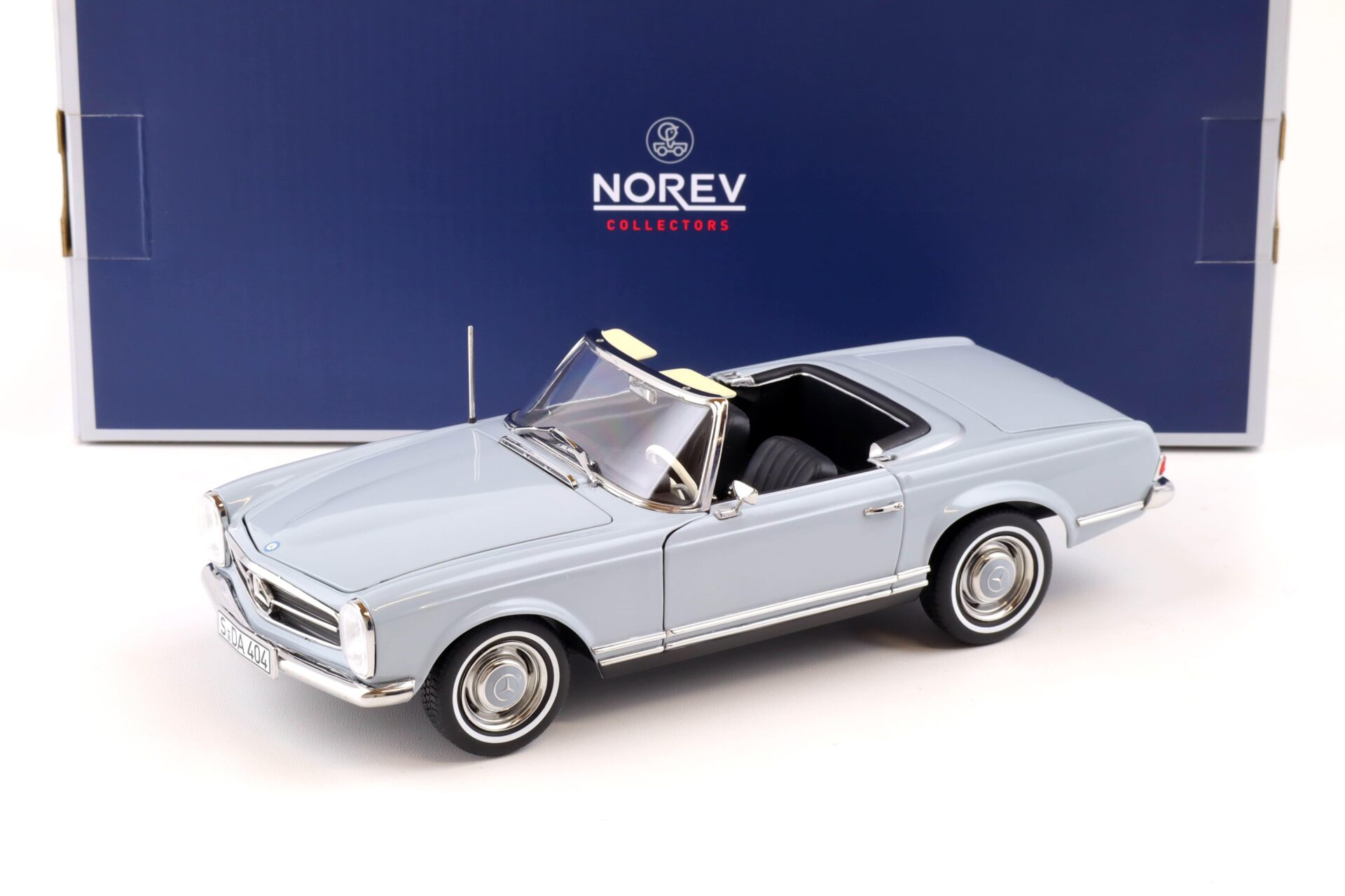 ID 85697 orig.jpg 1:18 Norev Mercedes 230 SL Pagode W113 grey 1963 with Top 183990