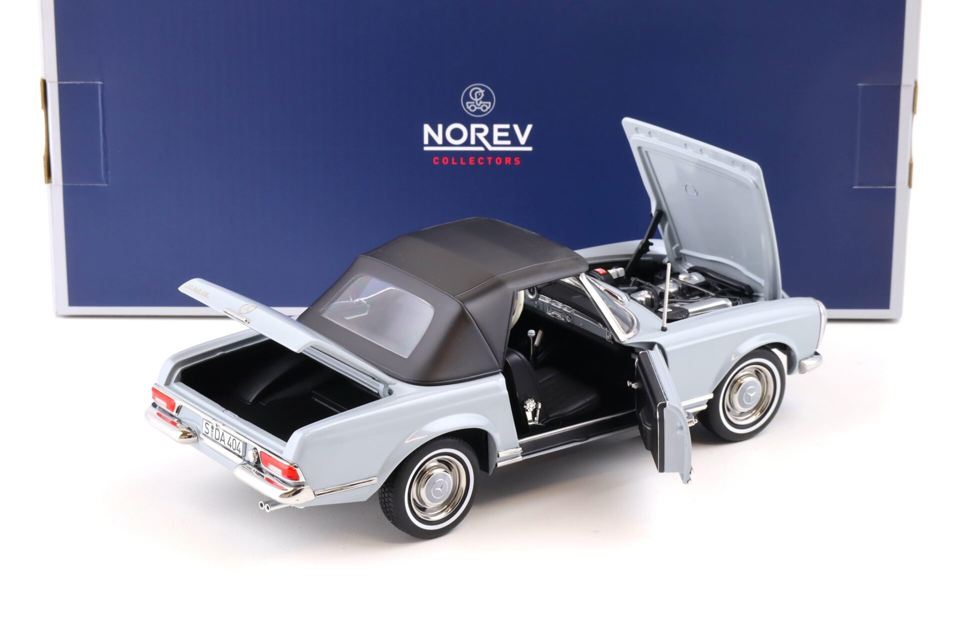 1:18 Norev Mercedes 230 SL Pagode W113 grey 1963 with Top 183990