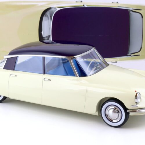 1:12 Norev Citroen DS 19 Champagne & Aubergine 1956