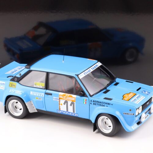 1:18 Kyosho Fiat 131 ABARTH Rally Sanremo 1983 Bettega #11 Diecast 08376C