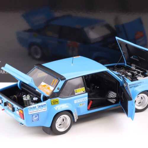 1:18 Kyosho Fiat 131 ABARTH Rally Sanremo 1983 Bettega #11 Diecast 08376C