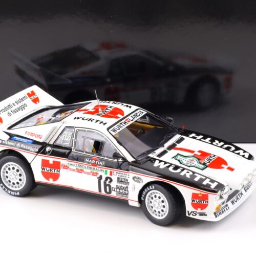 1:18 Kyosho Lancia 037 Rally Costa Smeralda 1983 Cunico #16 WÜRTH Diecast 08306C