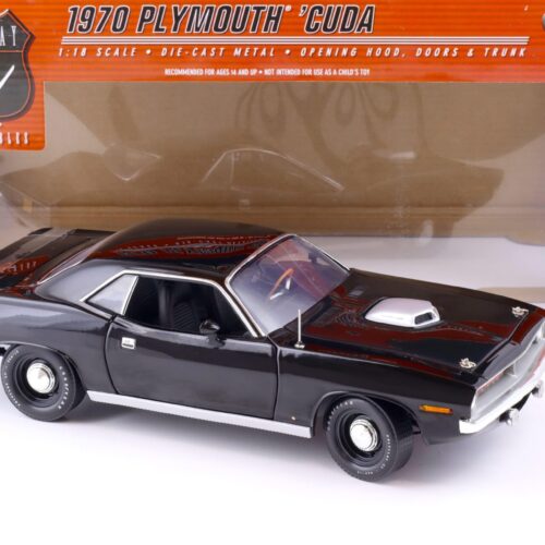 1:18 Highway61 Plymouth Hemi Cuda Coupe 1970 black 50615