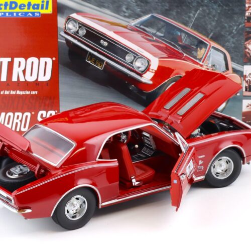 1:18 Exact Detail 1967 Chevrolet Camaro SS Coupe Hot Rod Test Car red WCC220