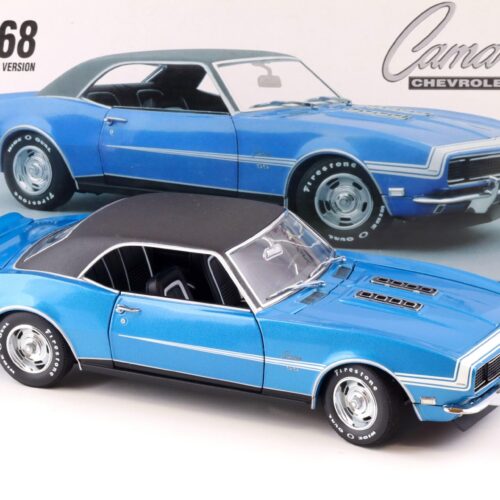 1:18 Exact Detail 1968 Chevrolet Camaro SS 396 Coupe blue metallic/ vinyl Top WCC221B