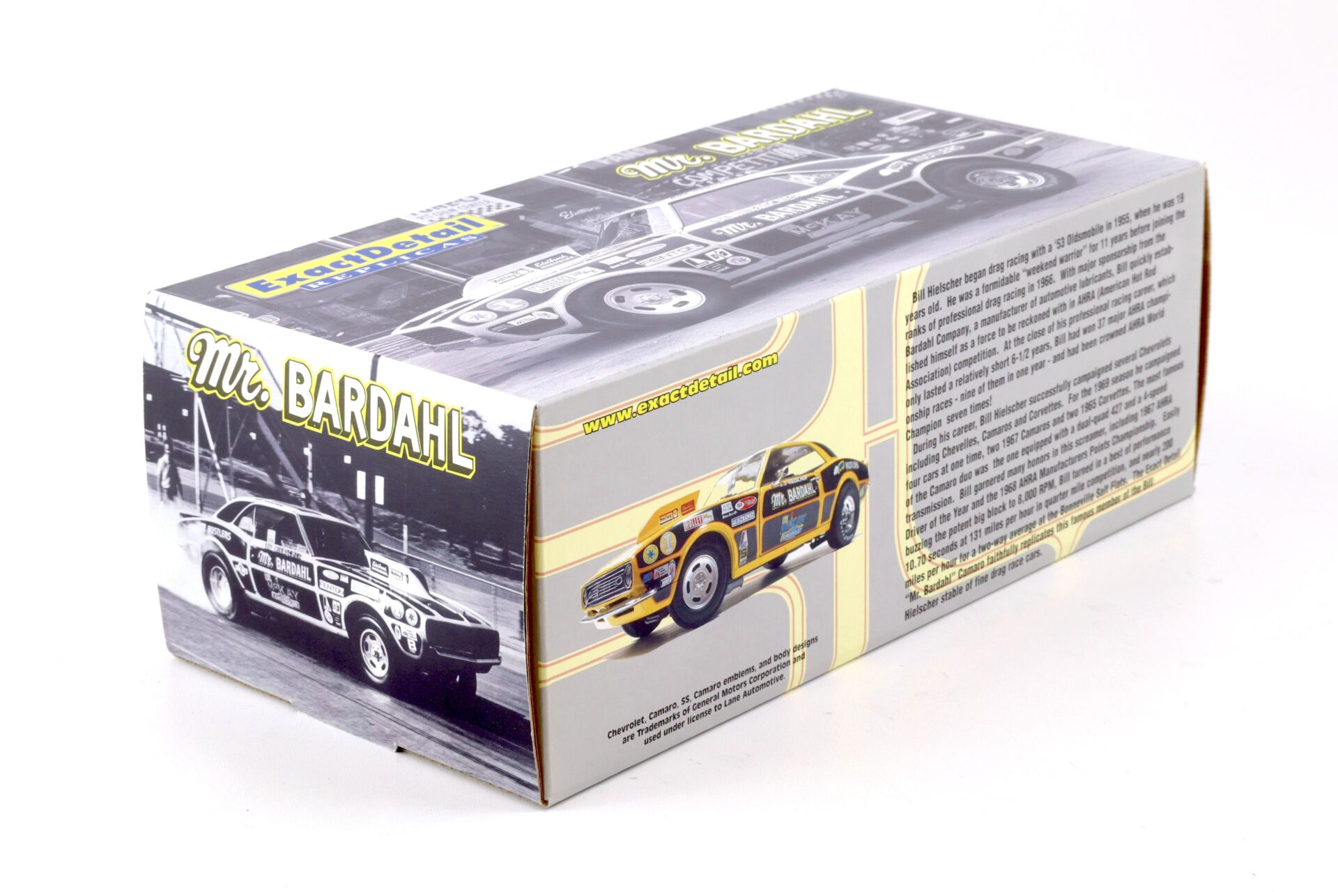 1:18 Exact Detail 1968 Chevrolet Camaro 427 Pro Stock Coupe Mr. Bardahl WCC213