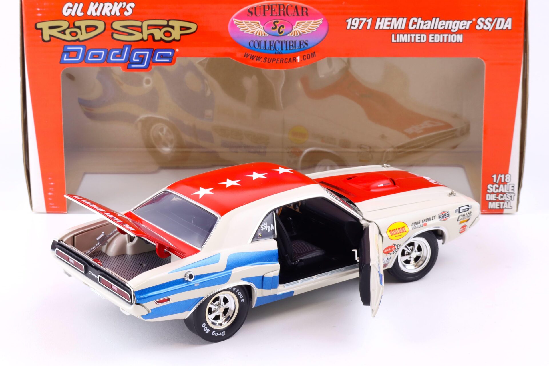 1:18 Highway61 Supercar 1971 Dodge Hemi Challenger SS/DA Gil Kirk´s Rod Shop