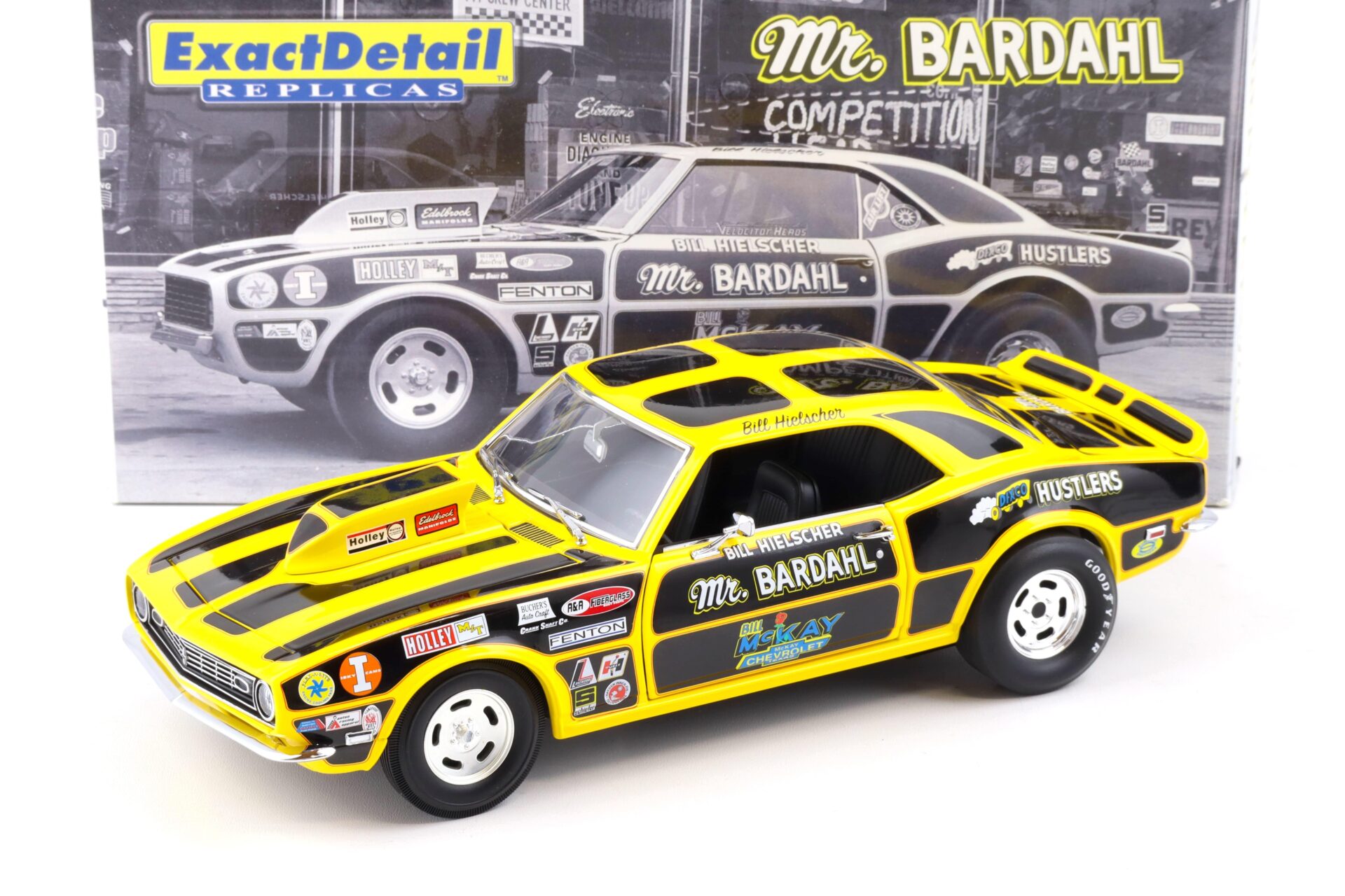 1:18 Exact Detail 1968 Chevrolet Camaro 427 Pro Stock Coupe Mr. Bardahl WCC213