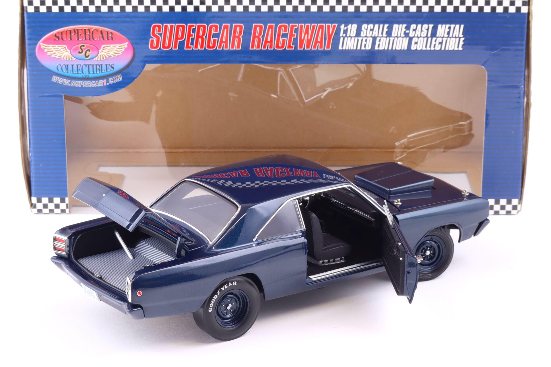 1:18 Highway61 Supercar 1968 Dodge Dart Hemi Street Sleeper dark blue