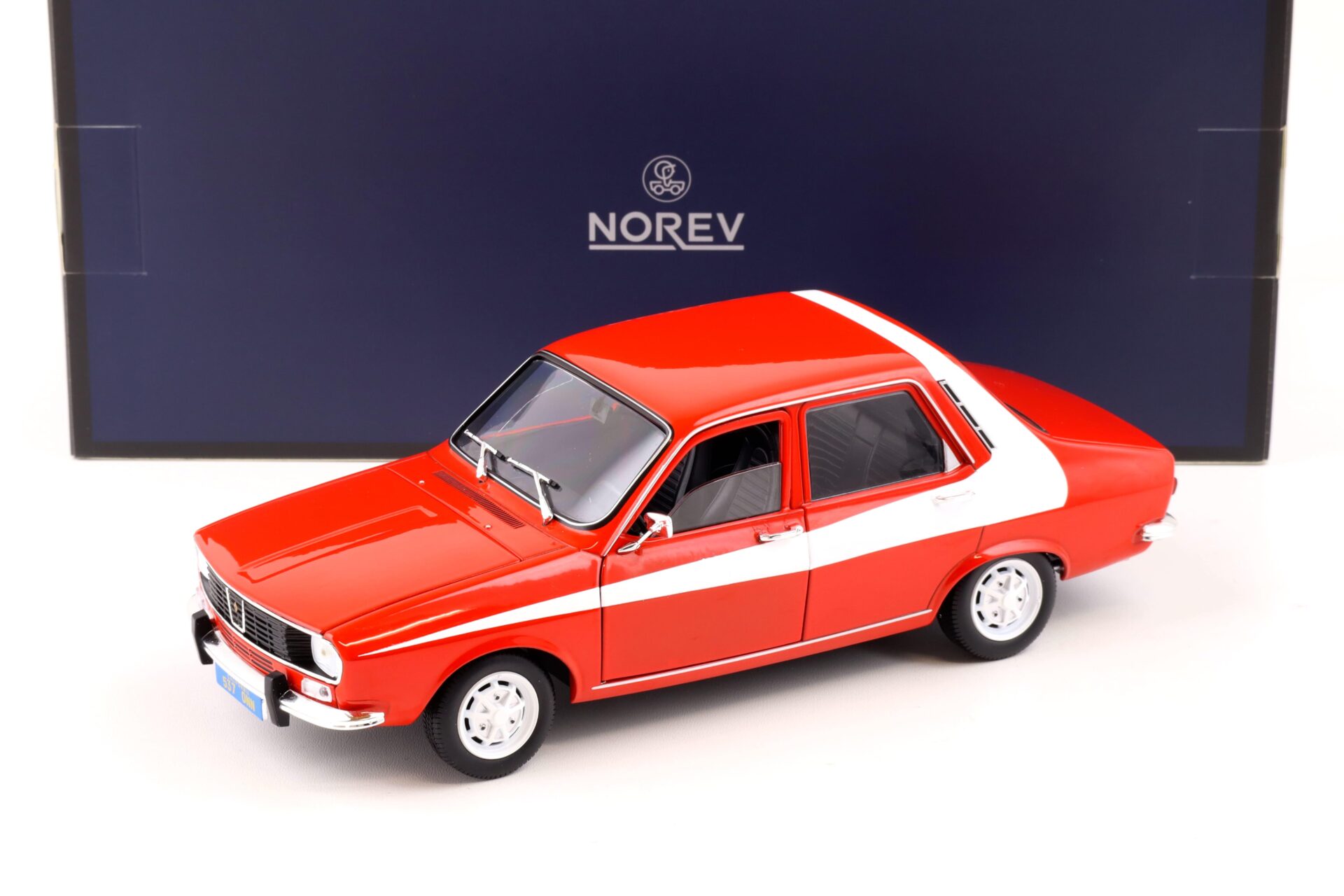 ID 85997 orig.jpg 1:18 Norev Renault 12 red with white side deco 1975 - Limited 300 pcs.