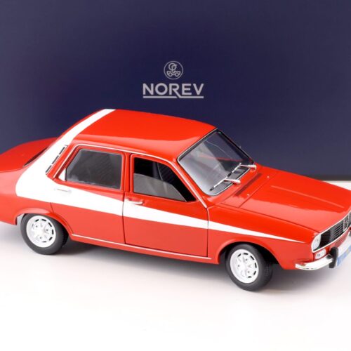 1:18 Norev Renault 12 red with white side deco 1975 - Limited 300 pcs.