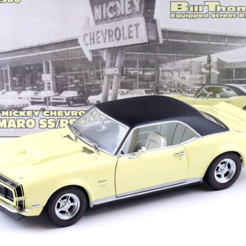 1:18 Exact Detail 1968 Chevrolet Camaro SS/RS 427 Nickey Bill Thomas yellow