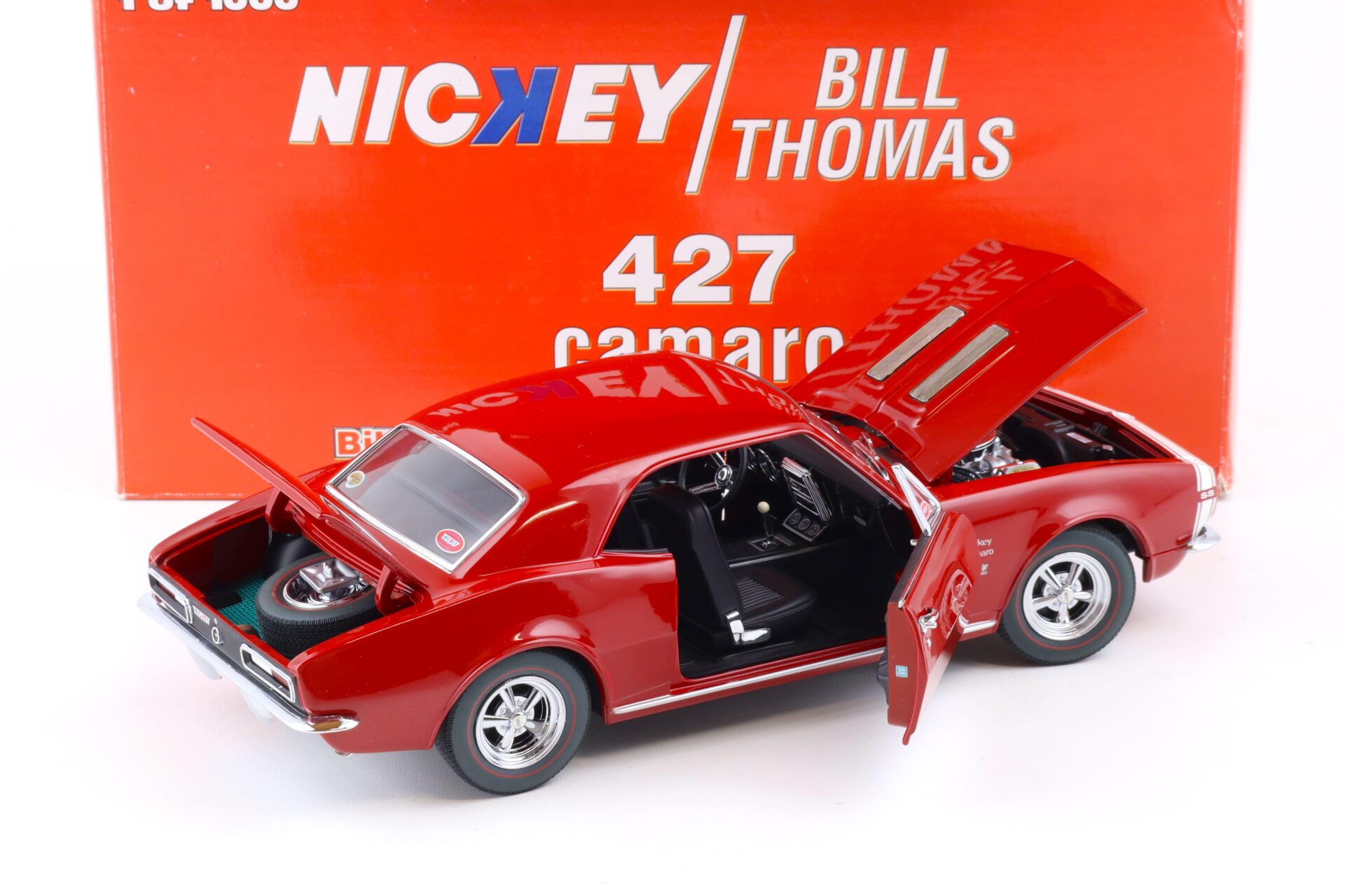 1:18 Exact Detail 1967 Chevrolet Camaro 427 Nickey Bill Thomas red WCC209S