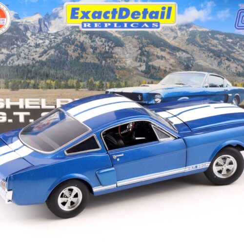 1:18 Exact Detail Shelby GT 350 Coupe 1966 blue/ white stripes WCC116