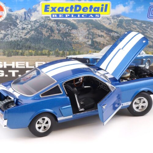 1:18 Exact Detail Shelby GT 350 Coupe 1966 blue/ white stripes WCC116