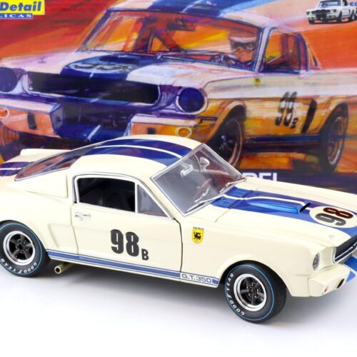 1:18 Exact Detail 1965 Shelby GT 350 R-Model Ken Miles #98B white/ blue stripes