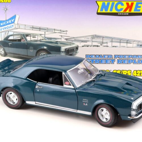 1:18 Exact Detail 1967 Nickey Chevrolet Camaro SS/RS 427 Coupe turquoise