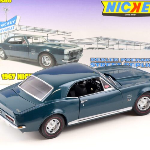 1:18 Exact Detail 1967 Nickey Chevrolet Camaro SS/RS 427 Coupe turquoise