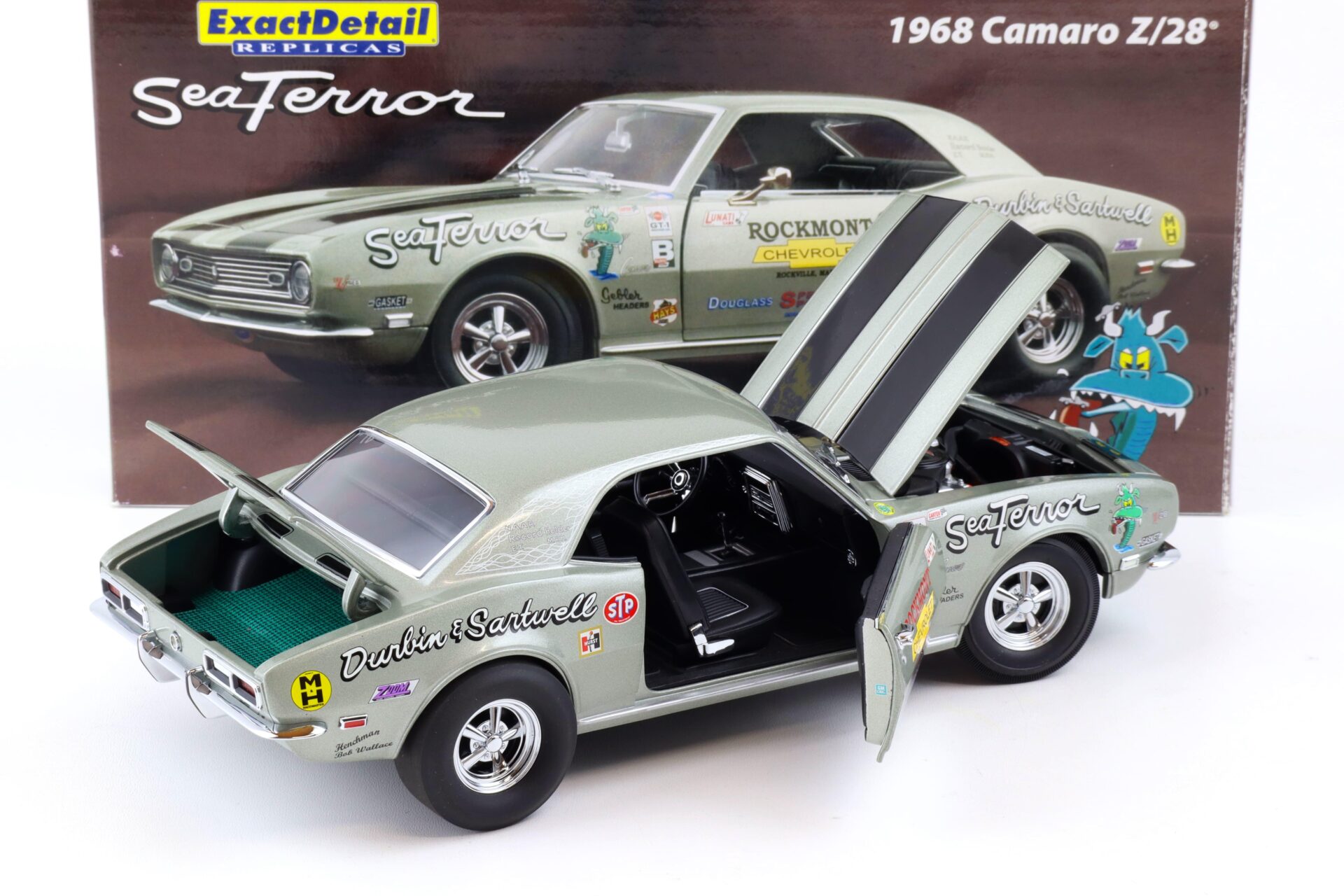 1:18 Exact Detail 1968 Chevrolet Camaro Z/28 SeaTerror silver WCC224