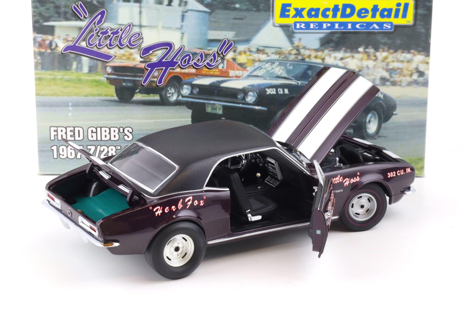 1:18 Exact Detail FRED GIBB´s 1967 Chevrolet Camaro Z/28 Stock Eliminator WCC211
