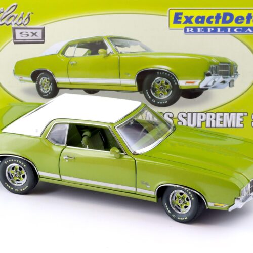1:18 Exact Detail 1971 Oldsmobile Cutlass Supreme SX Coupe green/ white WCC304