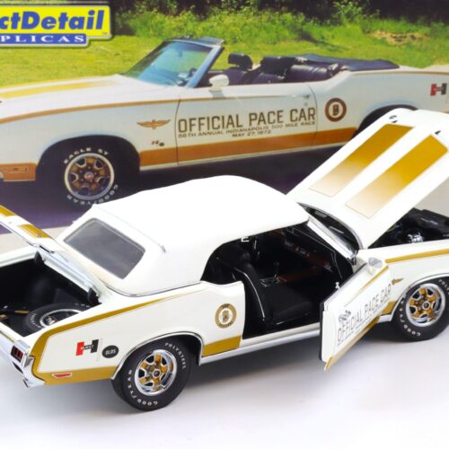 1:18 Exact Detail 1972 HURST Oldsmobile Convertible Indy Pace Car white/ gold WCC305