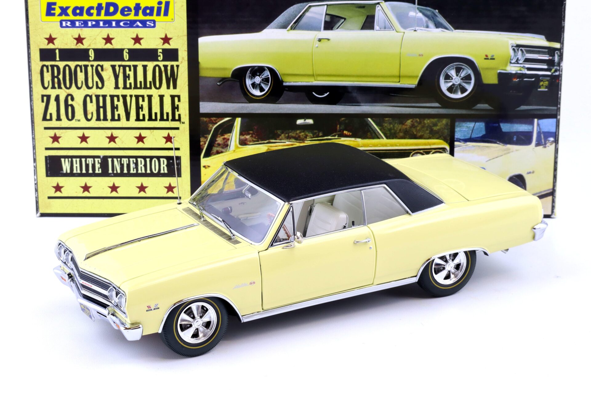 1:18 Exact Detail Chevrolet Chevelle Z16 Malibu SS 396 Turbo Jet Crocus yellow WCC506A