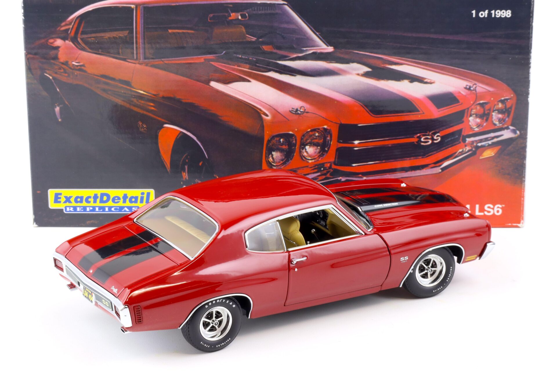 1:18 Exact Detail 1970 Chevrolet Chevelle SS 454 LS6 Coupe red/ black WCC603