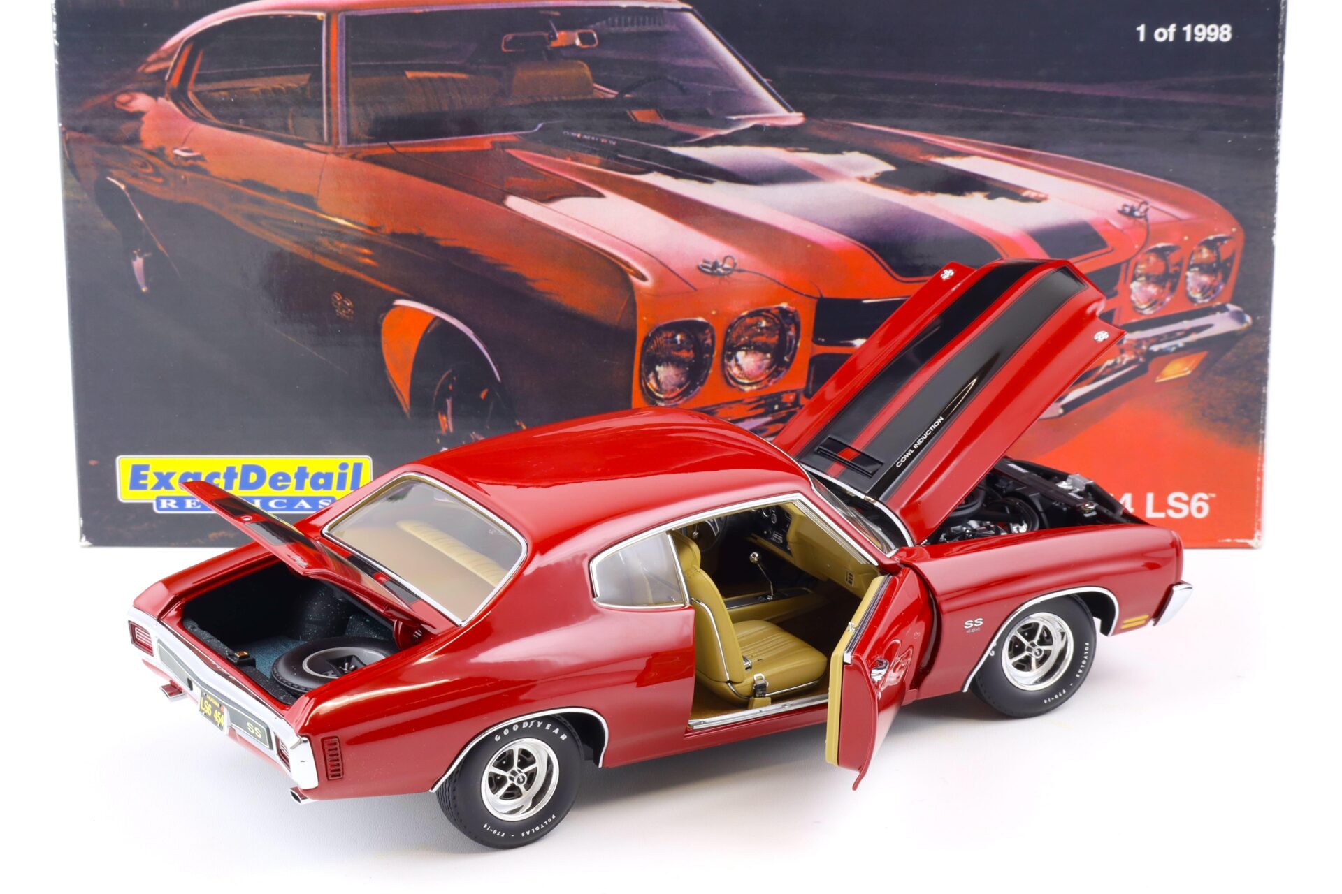 1:18 Exact Detail 1970 Chevrolet Chevelle SS 454 LS6 Coupe red/ black WCC603